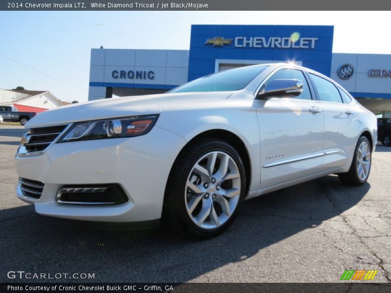 White Diamond Tricoat / Jet Black/Mojave 2014 Chevrolet Impala LTZ