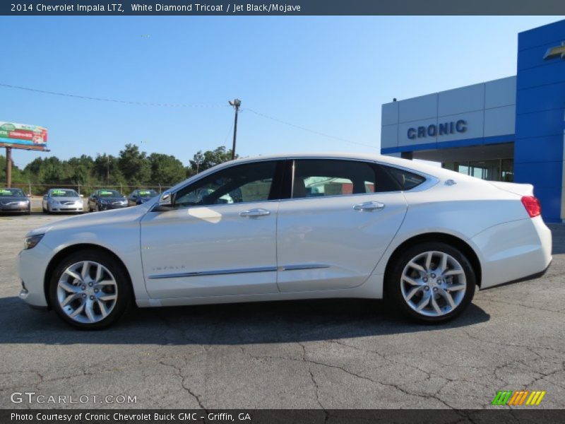 White Diamond Tricoat / Jet Black/Mojave 2014 Chevrolet Impala LTZ
