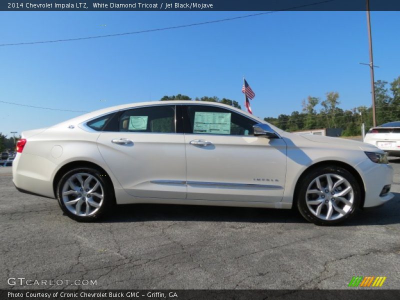 White Diamond Tricoat / Jet Black/Mojave 2014 Chevrolet Impala LTZ