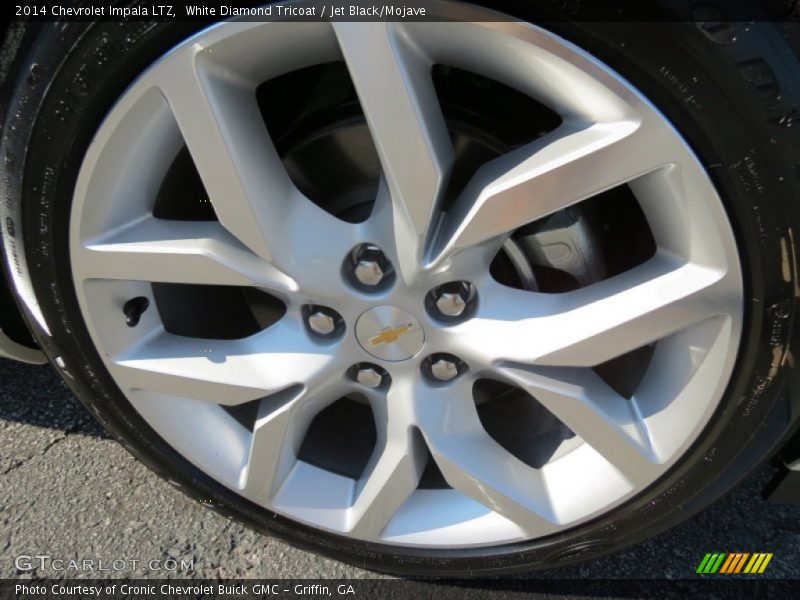White Diamond Tricoat / Jet Black/Mojave 2014 Chevrolet Impala LTZ