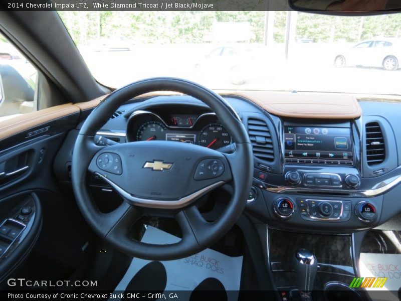 White Diamond Tricoat / Jet Black/Mojave 2014 Chevrolet Impala LTZ