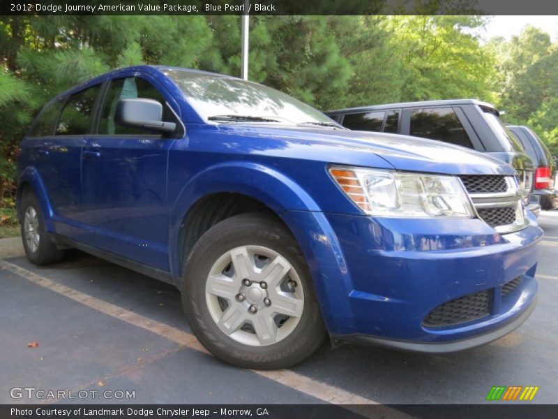 Blue Pearl / Black 2012 Dodge Journey American Value Package