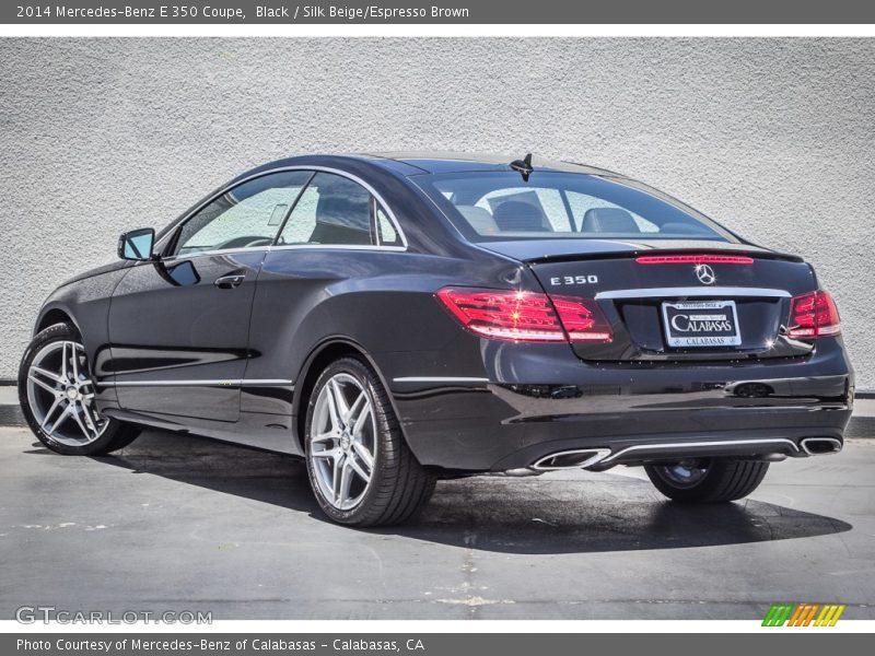 Black / Silk Beige/Espresso Brown 2014 Mercedes-Benz E 350 Coupe