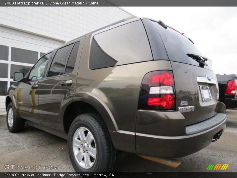 Stone Green Metallic / Camel 2008 Ford Explorer XLT