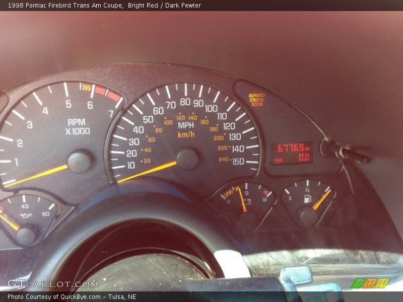 Bright Red / Dark Pewter 1998 Pontiac Firebird Trans Am Coupe