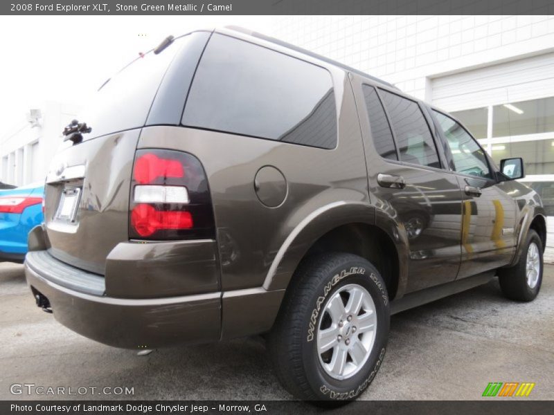 Stone Green Metallic / Camel 2008 Ford Explorer XLT