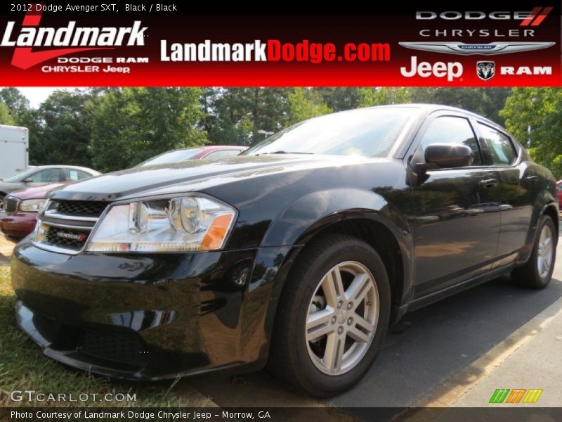 Black / Black 2012 Dodge Avenger SXT