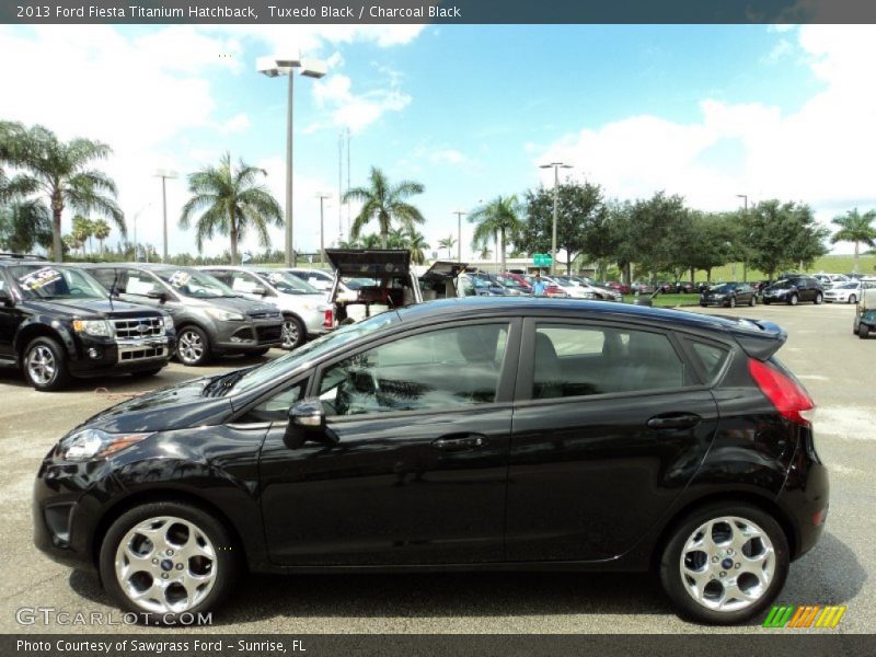 Tuxedo Black / Charcoal Black 2013 Ford Fiesta Titanium Hatchback