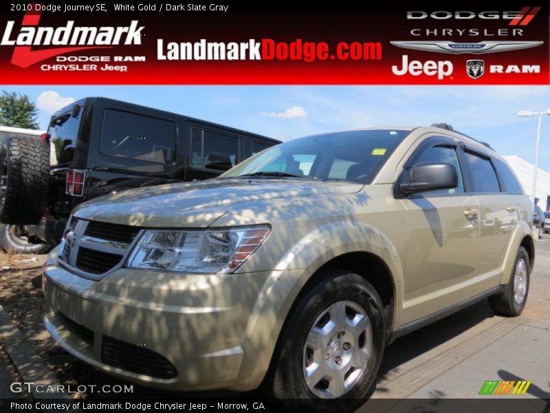 White Gold / Dark Slate Gray 2010 Dodge Journey SE