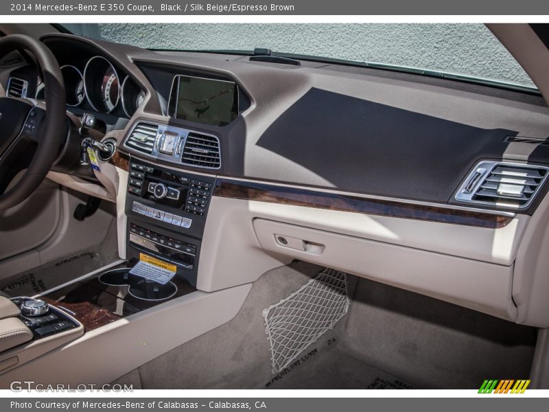 Black / Silk Beige/Espresso Brown 2014 Mercedes-Benz E 350 Coupe