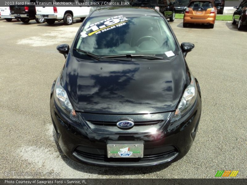 Tuxedo Black / Charcoal Black 2013 Ford Fiesta Titanium Hatchback
