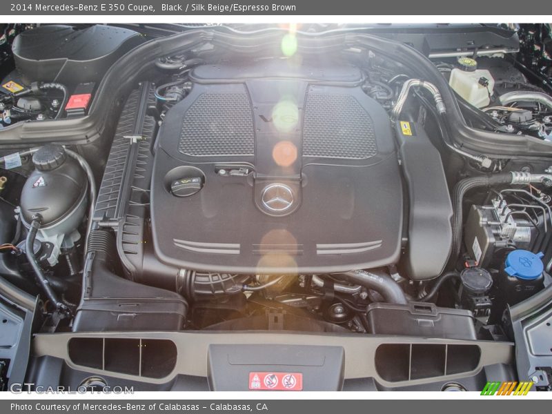 Black / Silk Beige/Espresso Brown 2014 Mercedes-Benz E 350 Coupe