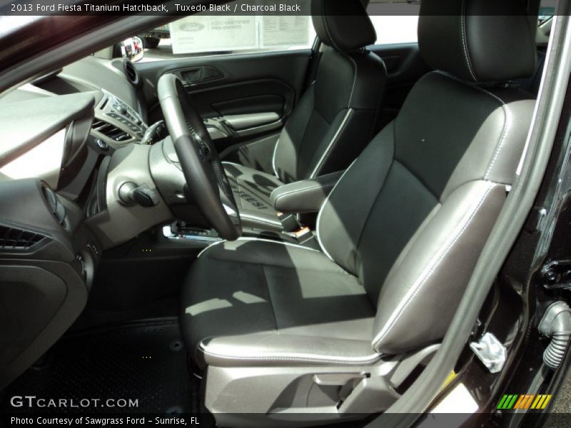 Tuxedo Black / Charcoal Black 2013 Ford Fiesta Titanium Hatchback