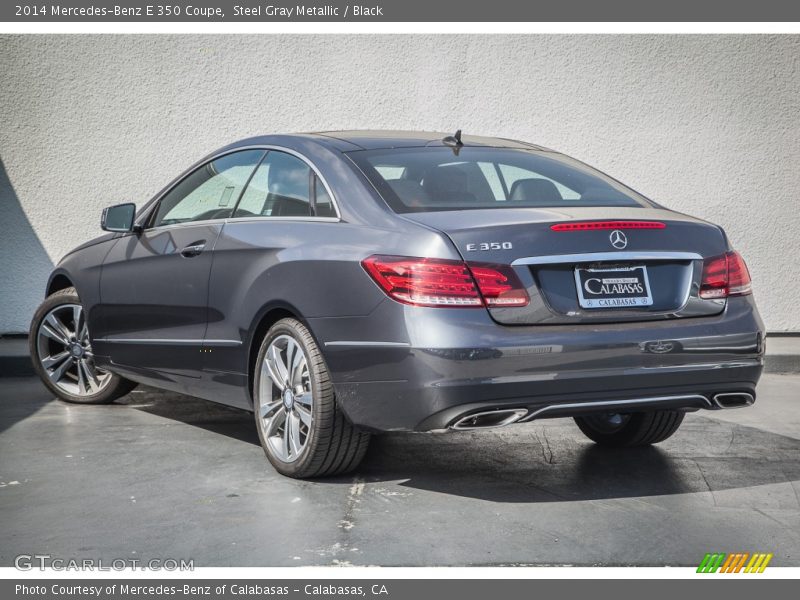 Steel Gray Metallic / Black 2014 Mercedes-Benz E 350 Coupe