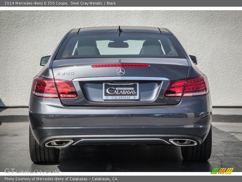 Steel Gray Metallic / Black 2014 Mercedes-Benz E 350 Coupe