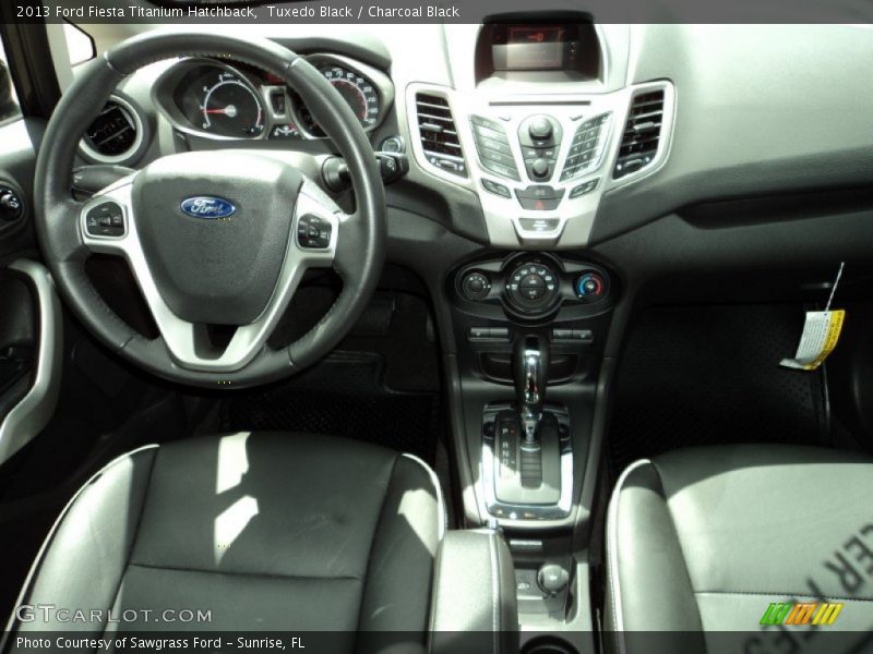 Tuxedo Black / Charcoal Black 2013 Ford Fiesta Titanium Hatchback