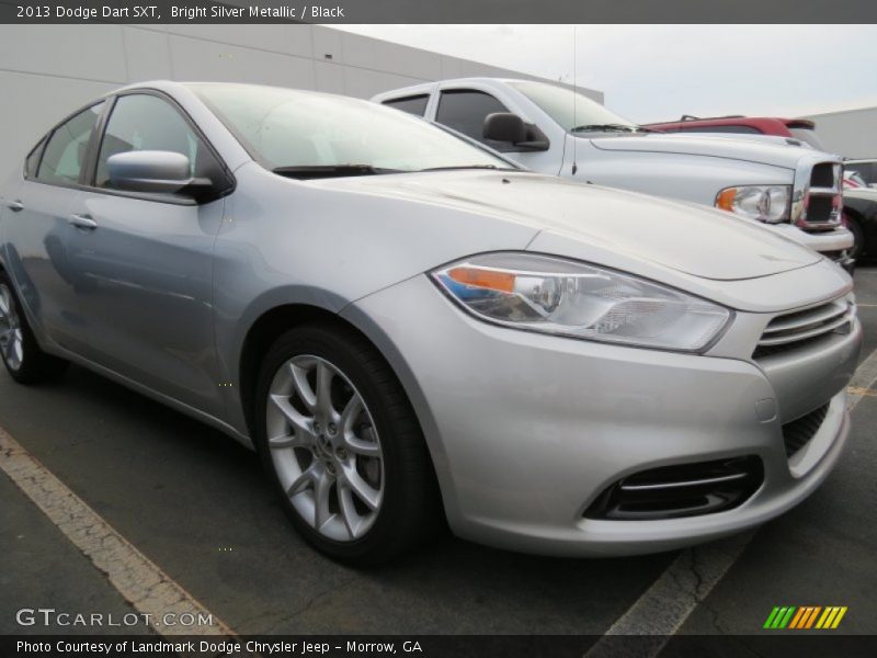 Bright Silver Metallic / Black 2013 Dodge Dart SXT