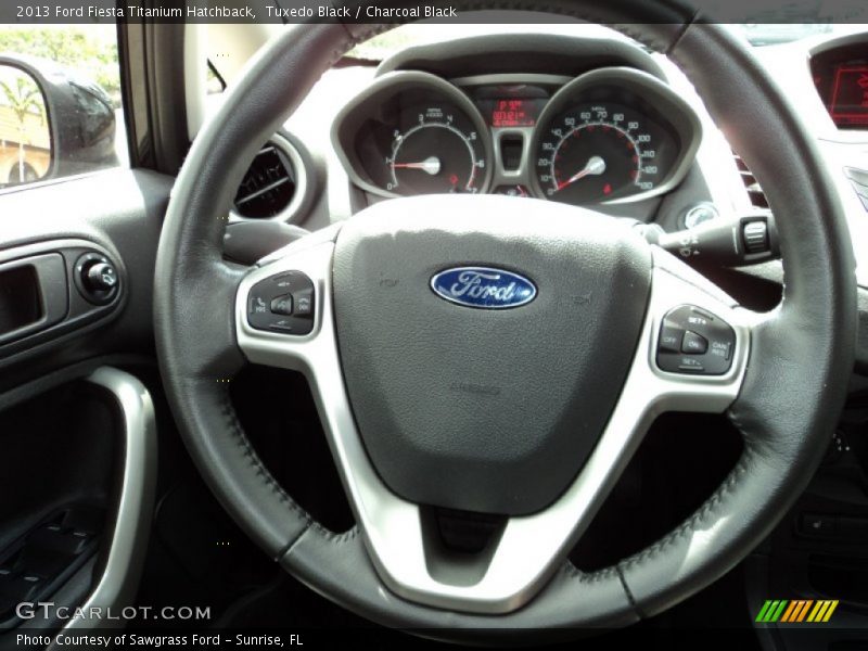 Tuxedo Black / Charcoal Black 2013 Ford Fiesta Titanium Hatchback