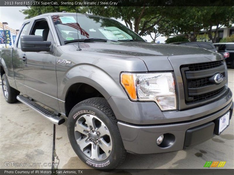 Sterling Gray Metallic / Steel Gray 2013 Ford F150 STX SuperCab