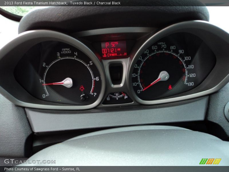 Tuxedo Black / Charcoal Black 2013 Ford Fiesta Titanium Hatchback