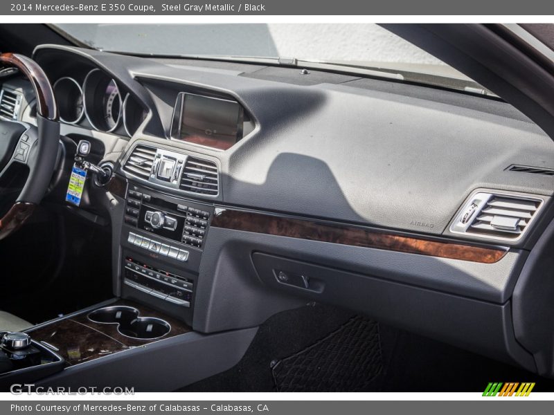 Steel Gray Metallic / Black 2014 Mercedes-Benz E 350 Coupe