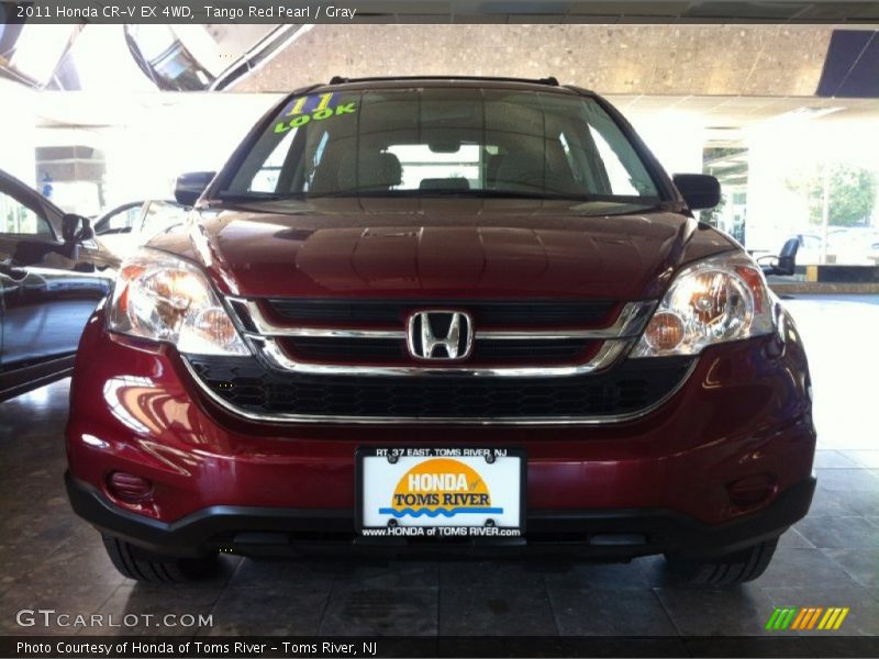 Tango Red Pearl / Gray 2011 Honda CR-V EX 4WD