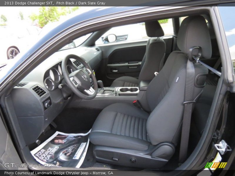 Pitch Black / Dark Slate Gray 2013 Dodge Challenger SXT