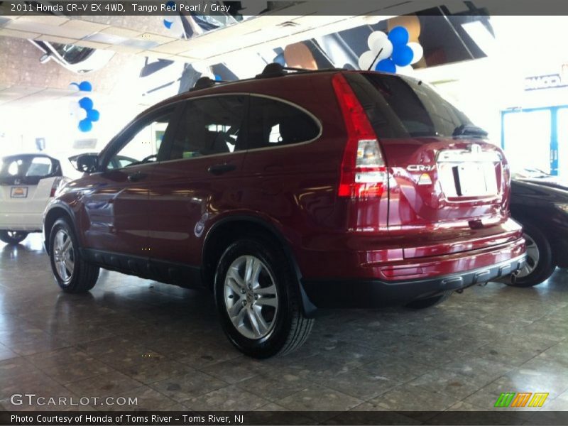 Tango Red Pearl / Gray 2011 Honda CR-V EX 4WD