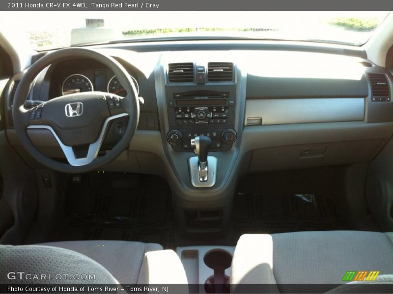 Tango Red Pearl / Gray 2011 Honda CR-V EX 4WD