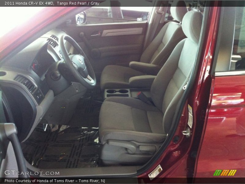 Tango Red Pearl / Gray 2011 Honda CR-V EX 4WD