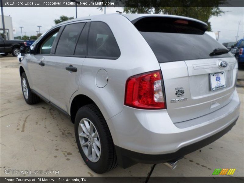 Ingot Silver Metallic / Medium Light Stone 2013 Ford Edge SE