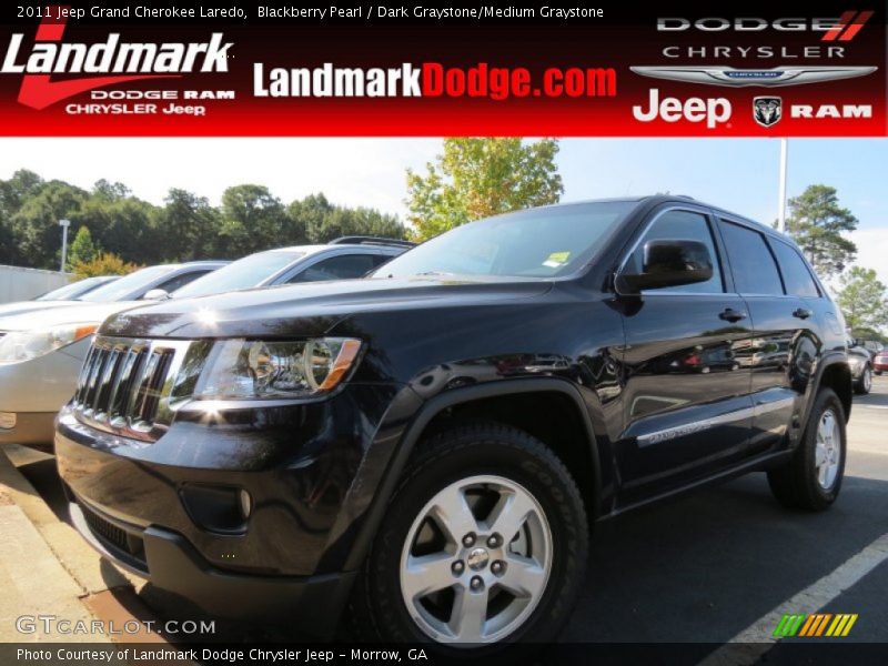 Blackberry Pearl / Dark Graystone/Medium Graystone 2011 Jeep Grand Cherokee Laredo