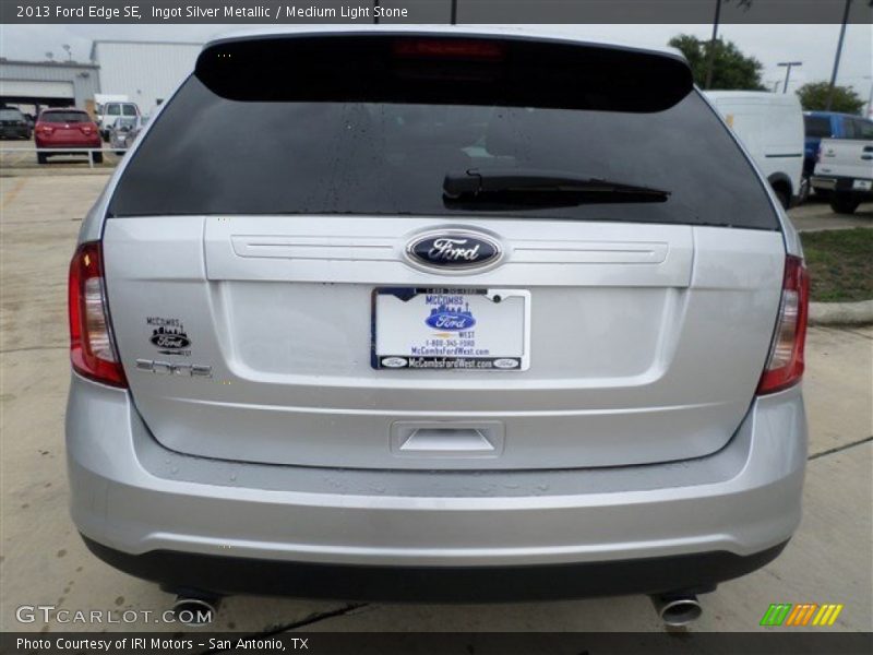 Ingot Silver Metallic / Medium Light Stone 2013 Ford Edge SE