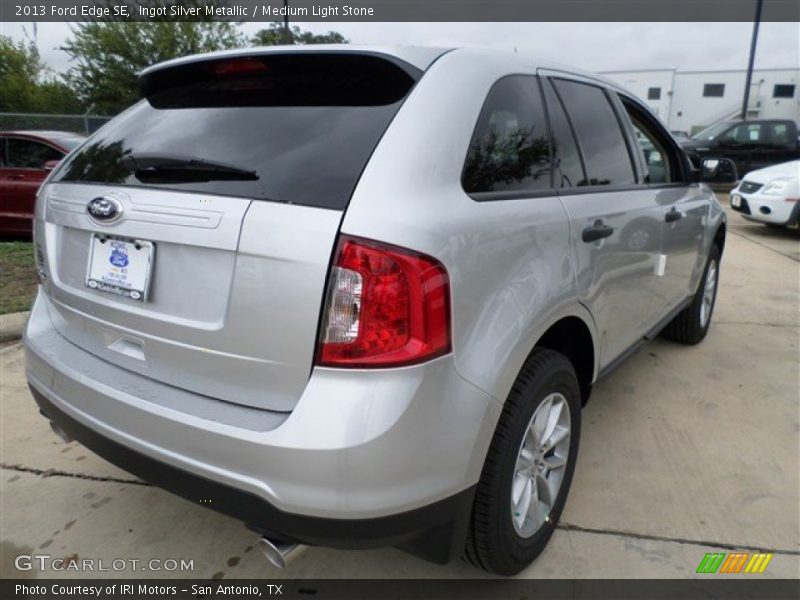 Ingot Silver Metallic / Medium Light Stone 2013 Ford Edge SE