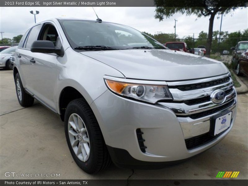Ingot Silver Metallic / Medium Light Stone 2013 Ford Edge SE