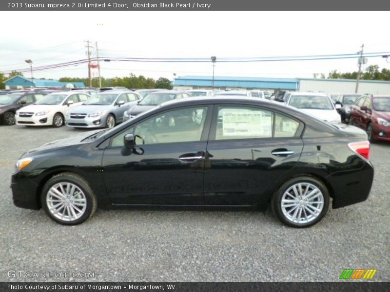 Obsidian Black Pearl / Ivory 2013 Subaru Impreza 2.0i Limited 4 Door