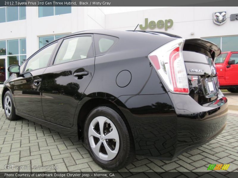 Black / Misty Gray 2012 Toyota Prius 3rd Gen Three Hybrid