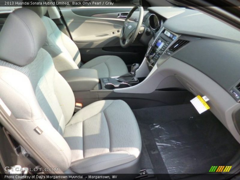 Black Onyx Pearl / Gray 2013 Hyundai Sonata Hybrid Limited