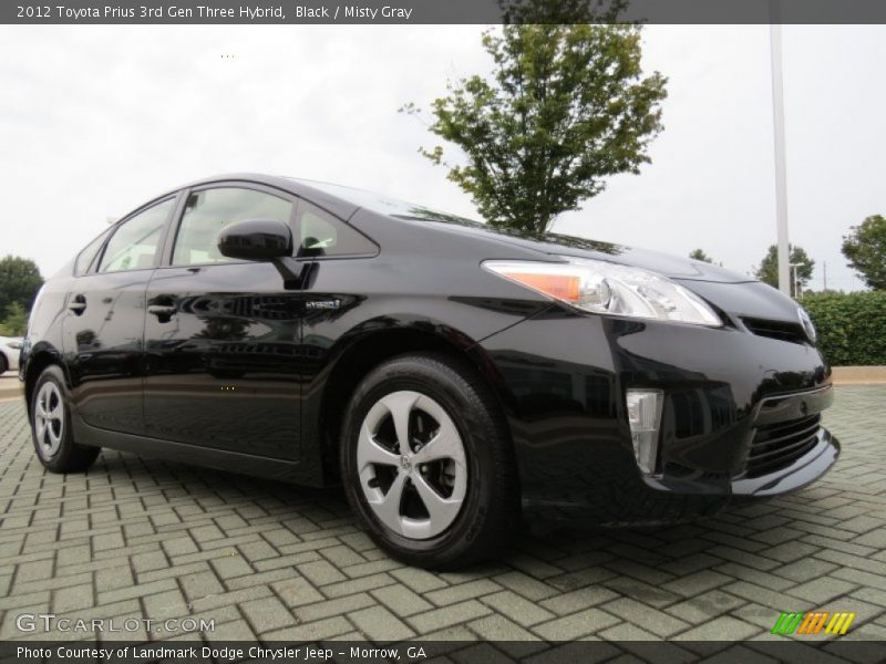 Black / Misty Gray 2012 Toyota Prius 3rd Gen Three Hybrid