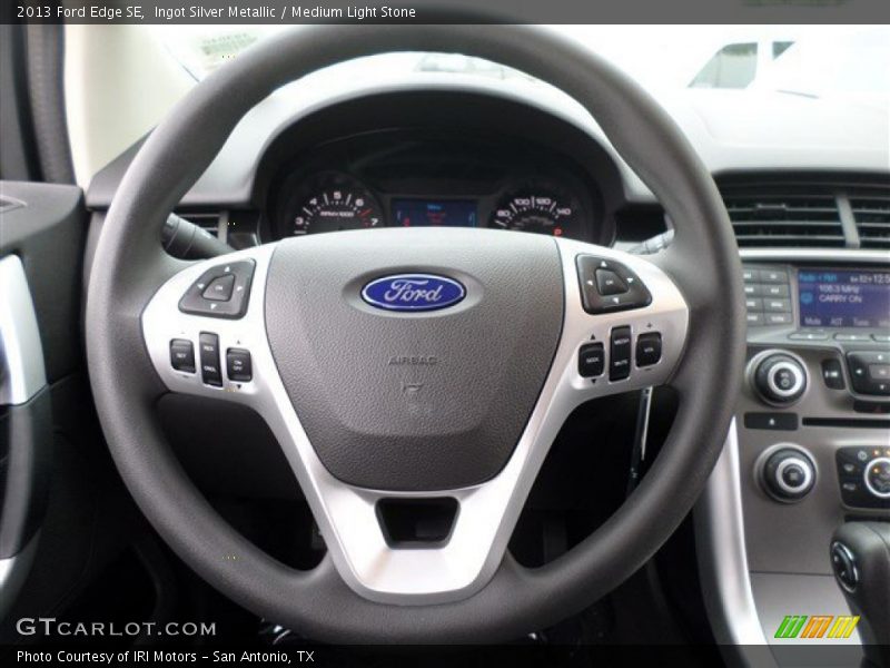 Ingot Silver Metallic / Medium Light Stone 2013 Ford Edge SE