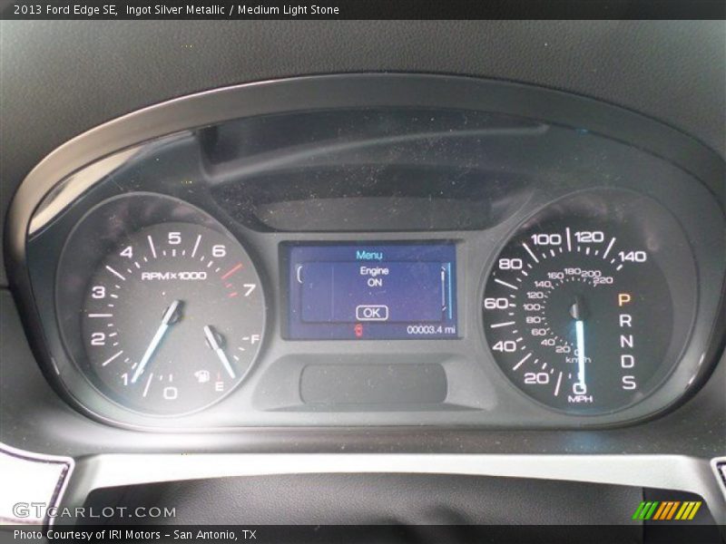 Ingot Silver Metallic / Medium Light Stone 2013 Ford Edge SE