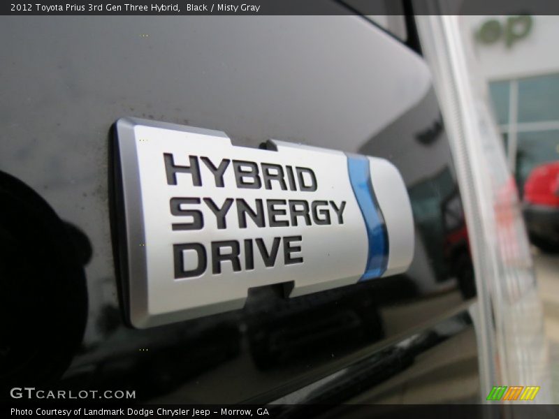 Black / Misty Gray 2012 Toyota Prius 3rd Gen Three Hybrid