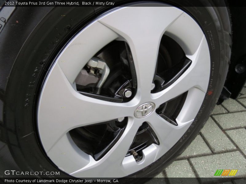 Black / Misty Gray 2012 Toyota Prius 3rd Gen Three Hybrid