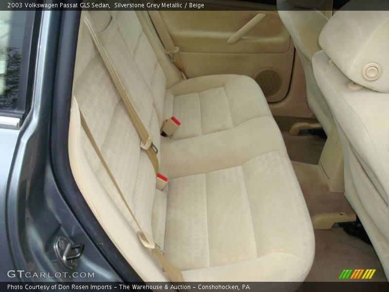 Rear Seat of 2003 Passat GLS Sedan