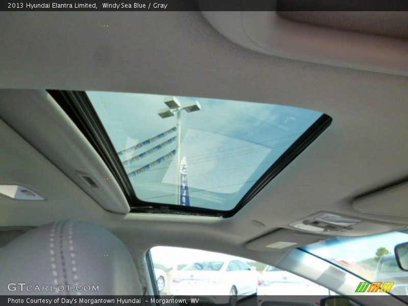 Windy Sea Blue / Gray 2013 Hyundai Elantra Limited