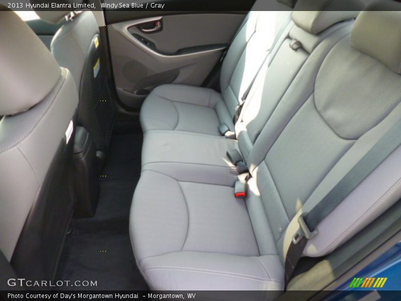 Rear Seat of 2013 Elantra Limited