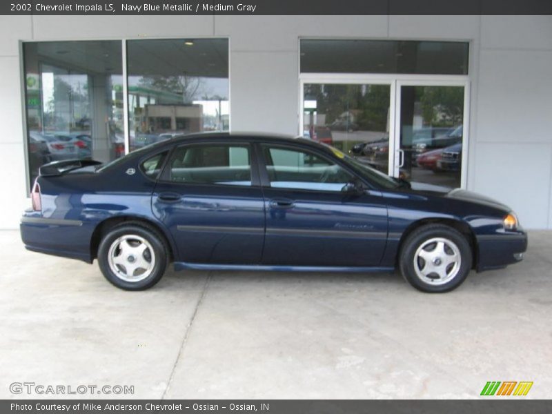 Navy Blue Metallic / Medium Gray 2002 Chevrolet Impala LS