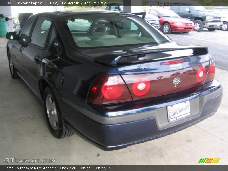 Navy Blue Metallic / Medium Gray 2002 Chevrolet Impala LS