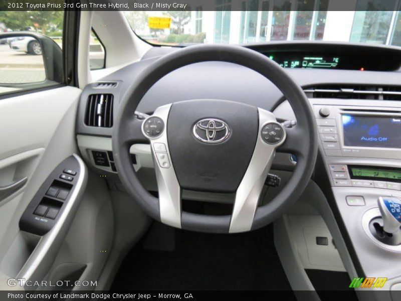 Black / Misty Gray 2012 Toyota Prius 3rd Gen Three Hybrid