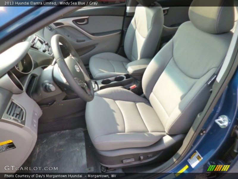 Front Seat of 2013 Elantra Limited